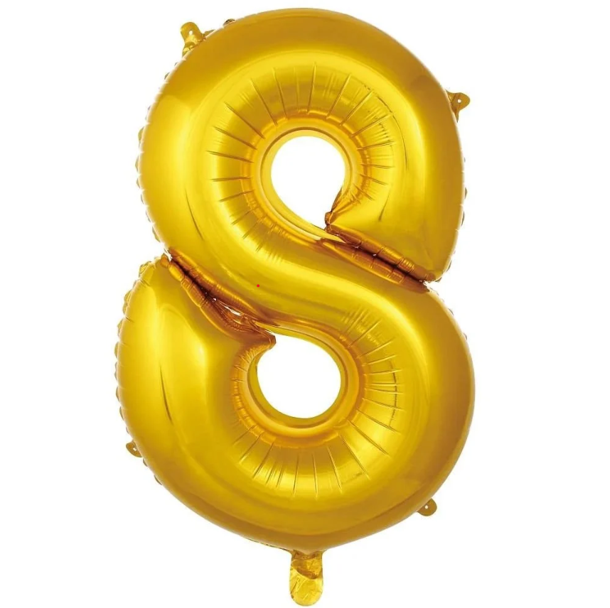 Folyo Balon Gold 8 40 İnç 100 Cm